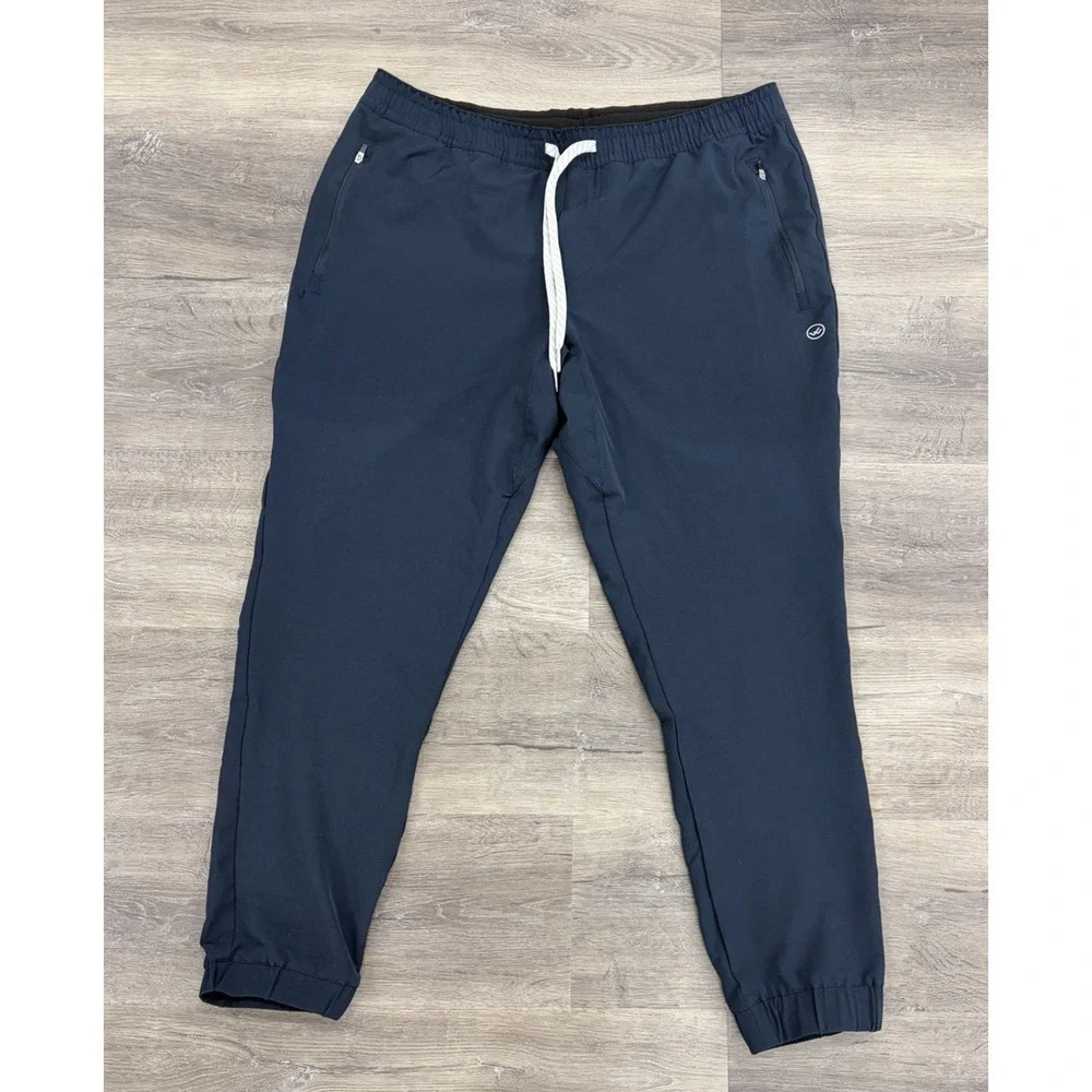 WOWIE Hoth Jogger Mens XL Navy Blue Stretch Zip Pocket Athletic Performance